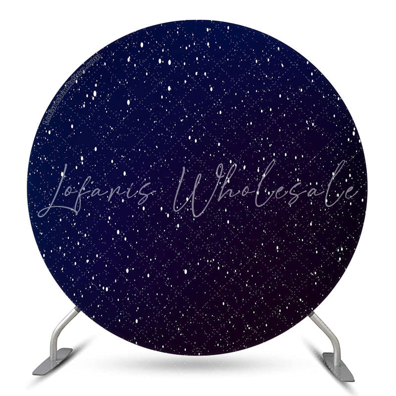 Lofaris Night Sky Sparkling Stars Happy Birthday Backdrop