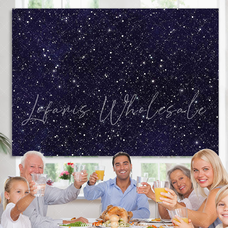 Lofaris Night Sky Star Universe Space Theme Birthday Backdrop