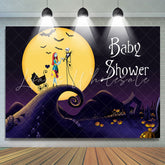 Lofaris Nightmare Halloween Pumpkin Baby Shower Backdrop