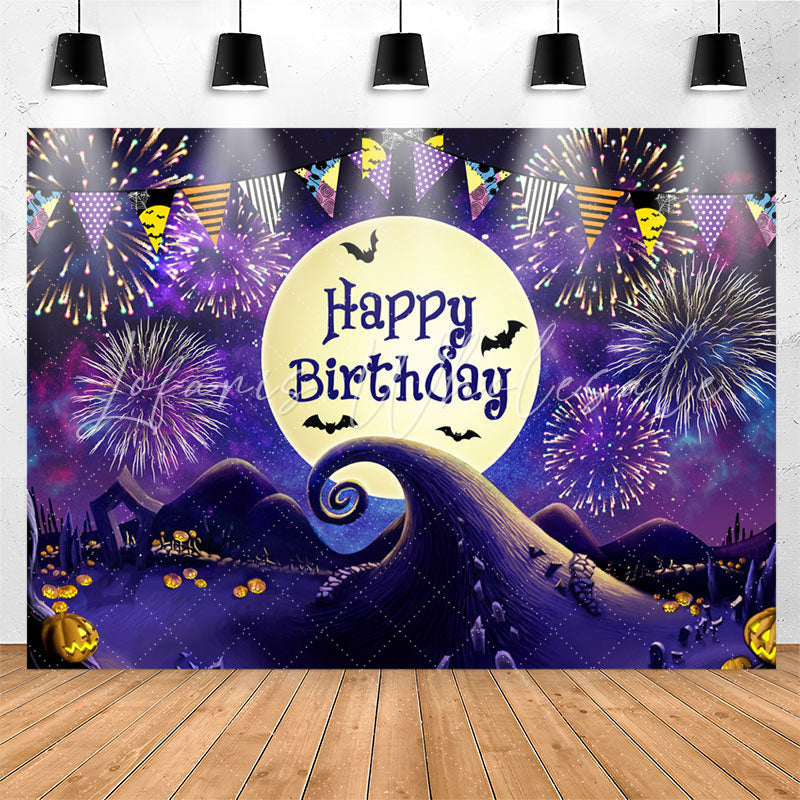 Lofaris Nightmare Moon Halloween Happy Birthday Backdrop