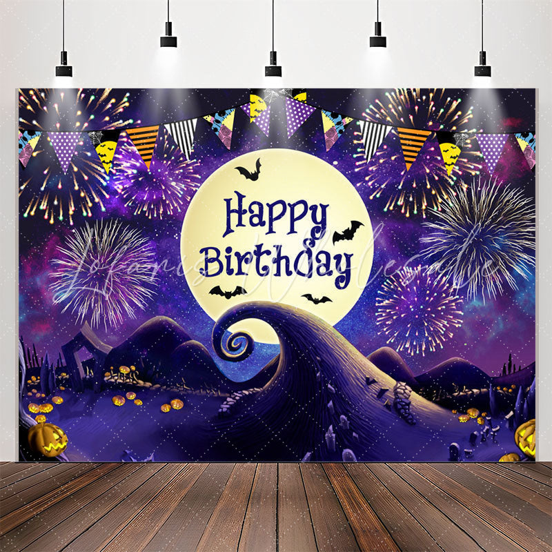 Lofaris Nightmare Moon Halloween Happy Birthday Backdrop
