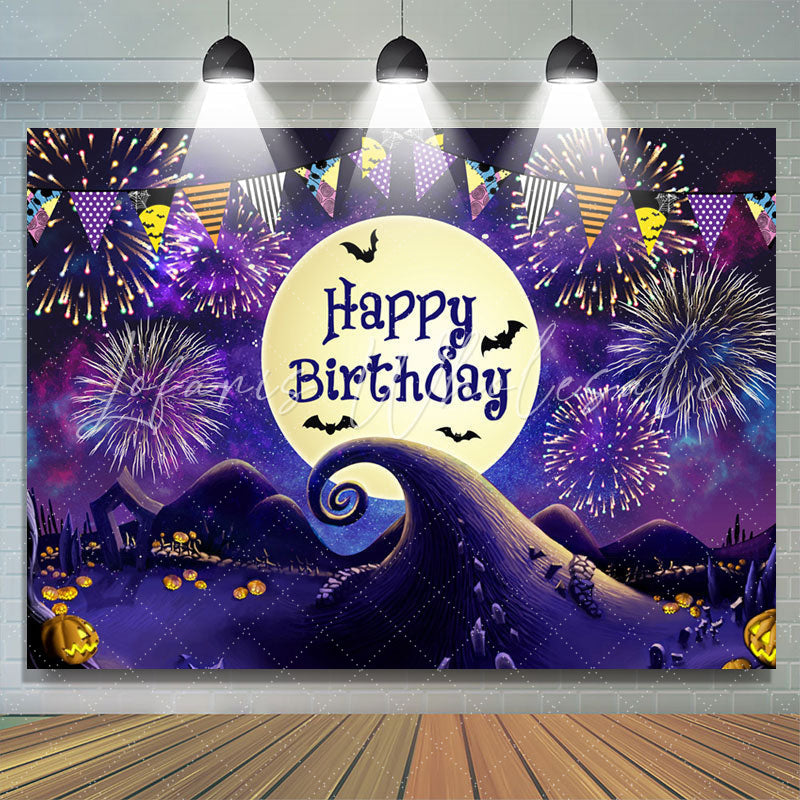 Lofaris Nightmare Moon Halloween Happy Birthday Backdrop