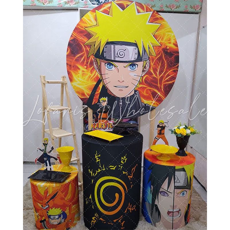Lofaris Ninja Naruto Anime Themed Circke Party Backdrop Kit