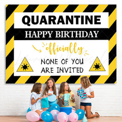 Lofaris None Of You Are Invited Happy Birthday Party Backdrop