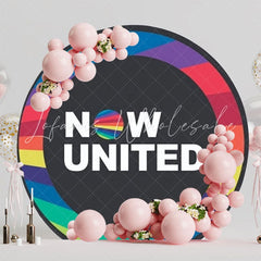 Now United Concert Theme Round Backdrop For Fan Festivities