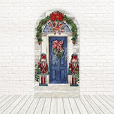 Nutcracker Door Christmas Arch Backdrop For Festive Celebrations