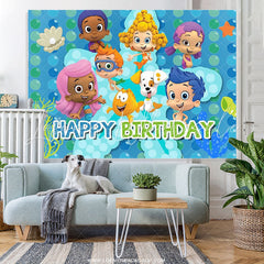 Lofaris Ocean Bubble Children Happy Birthday Party Backdrop