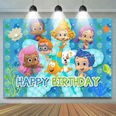 Lofaris Ocean Bubble Children Happy Birthday Party Backdrop
