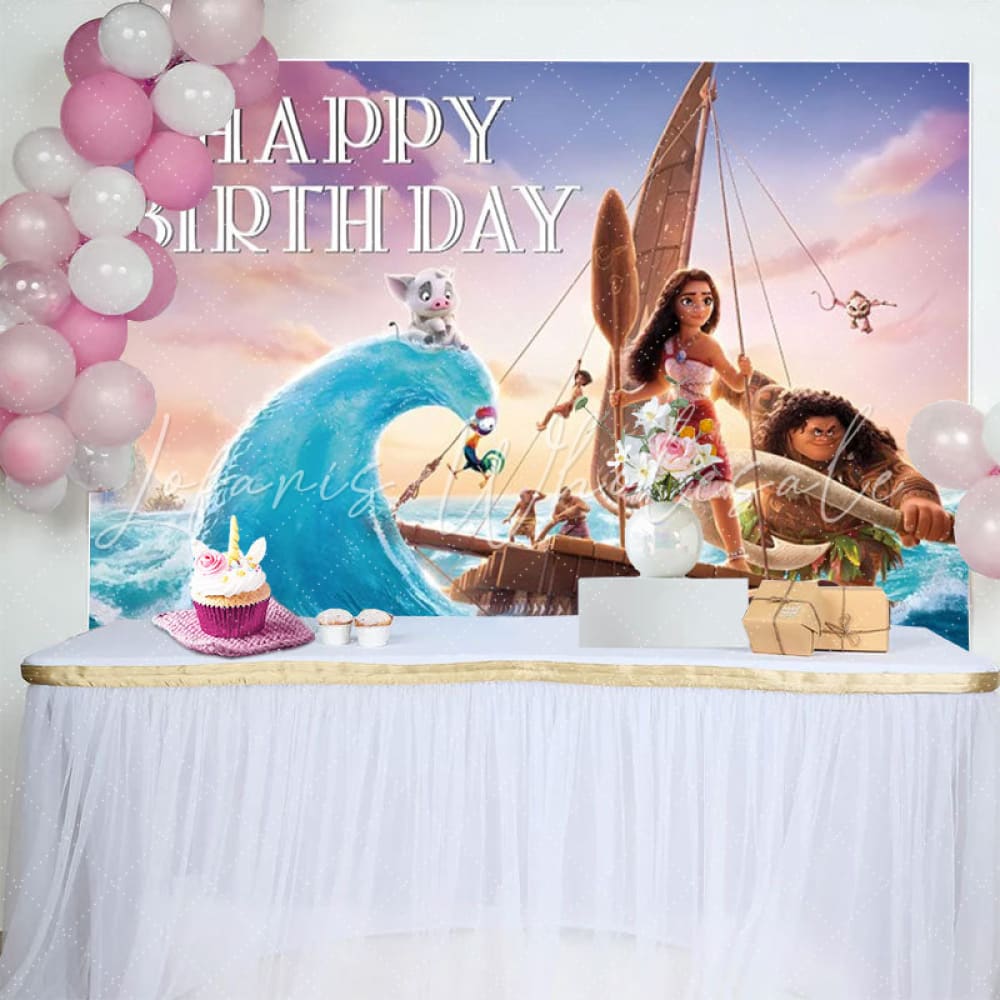 Ocean Magic Backdrop for Princess Birthday Party