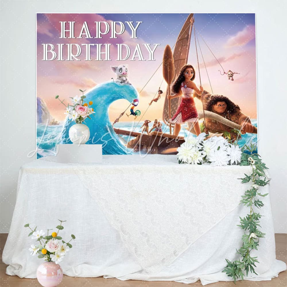 Ocean Magic Backdrop for Princess Birthday Party
