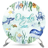 Lofaris Ocean Theme Onder The Sea Happy Birthday Circle Backdrop