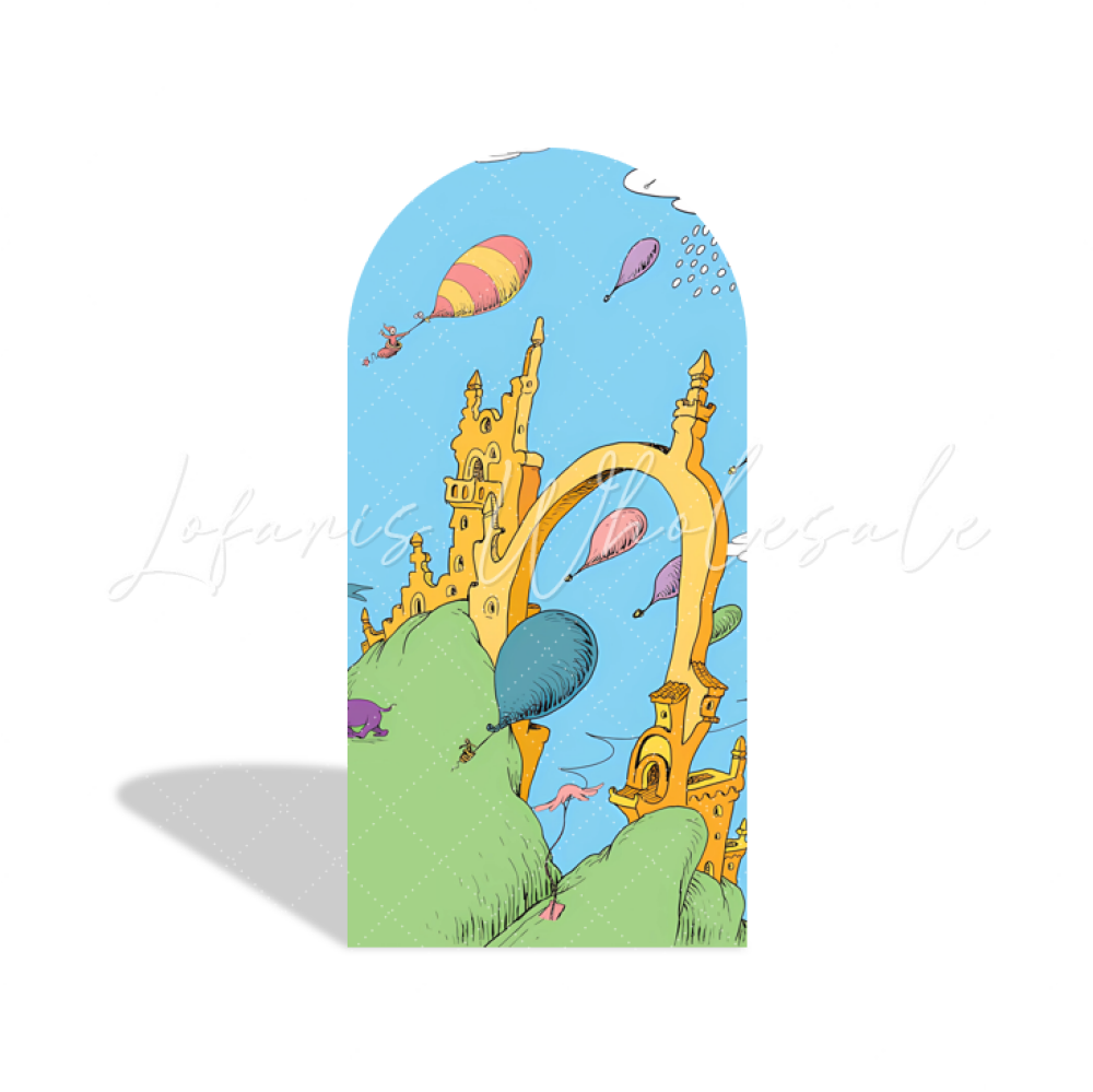 Oh Baby The Place You?¡¥ll Go Birthday Baby Shower Party Arch Backdrop Wall Cloth Cover