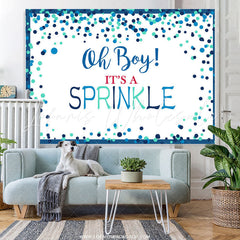 Lofaris Oh Boy Its A Sprinkle Simple Baby Shower Backdrop