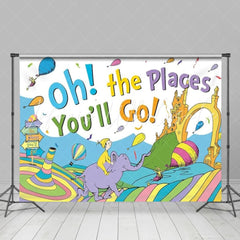 Oh The Places Youll Go Backdrop For Kindergarten Preschool Graduation
