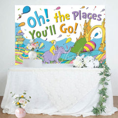 Oh The Places Youll Go Backdrop For Kindergarten Preschool Graduation