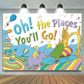 Oh The Places Youll Go Backdrop For Kindergarten Preschool Graduation