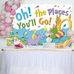 Oh The Places Youll Go Backdrop For Kindergarten Preschool Graduation