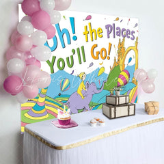 Oh The Places Youll Go Backdrop For Kindergarten Preschool Graduation