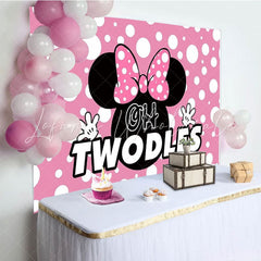 Oh Twodles Disney Minnie Mouse 2nd Birthday Party Backdrop
