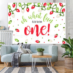Lofaris Oh What Fun It Is To Be One Happy Birthday Backdrop