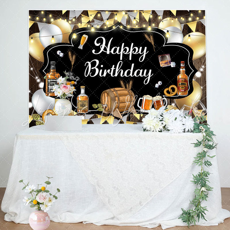 Lofaris Oktoberfest Cowboy Celebration Birthday Backdrop