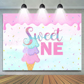 Lofaris One Birthday Summer Little Girls Photoshoot Backdrop