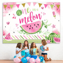 Lofaris One in A Melon Summer Watermelon 1st Birthday Backdrop