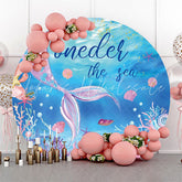 Lofaris Oneder The Sea Mermaid Coral Shell Circle Backdrop