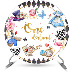 Lofaris Onederland Dress Floral Round 1st Birthday Backdrop