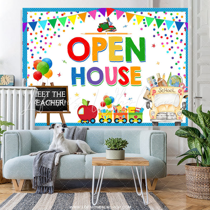 Lofaris Open House Meet The Teacher Back To School Backdrop