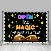 Lofaris Open The Magic Books Sparkle Back To School Backdrop