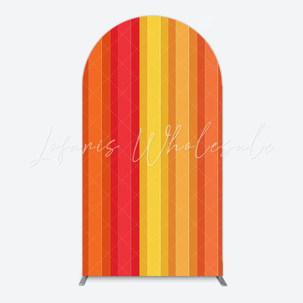 Orange ABC Colors Arch Backdrop for Fun Kids Setup
