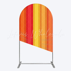 Orange ABC Colors Arch Backdrop for Fun Kids Setup
