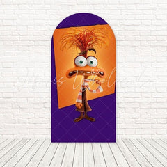 Orange Inside Out Joyfully Bright Arch Backdrop For Animated Event