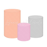 Orange Pink Gray Modern Style Themed Cover Cylinders Kit