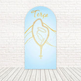 Our Lady Rosary Holy Scene Arch Backdrop For Sacred Celebration