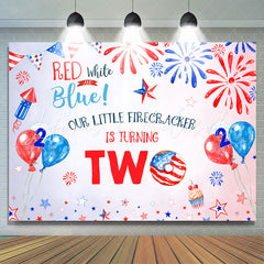 Lofaris Our Little Baby Is Turning Two Birthday Backdrop