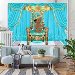 Lofaris Our Little Prince Bule Gorgeous Baby Shower Backdrop