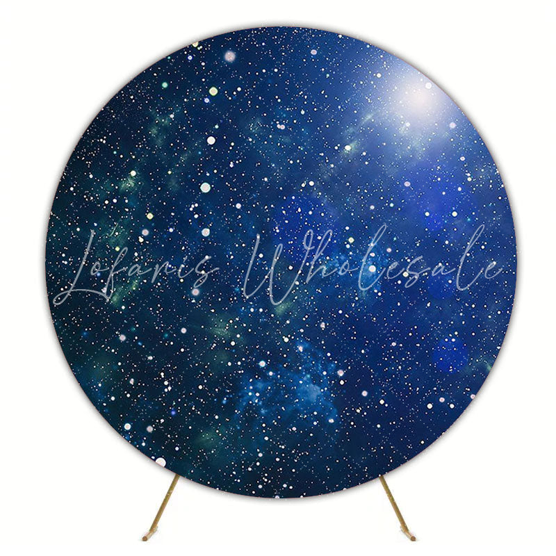 Outer Space Round Backdrop for Galactic Adventure Party