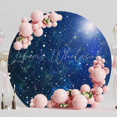 Outer Space Round Backdrop for Galactic Adventure Party
