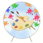 Painting the 7 Artistic Round Backdrop for Creative Event