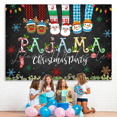 Lofaris PAJAMA Cartoon Christmas socks Party Backdrop