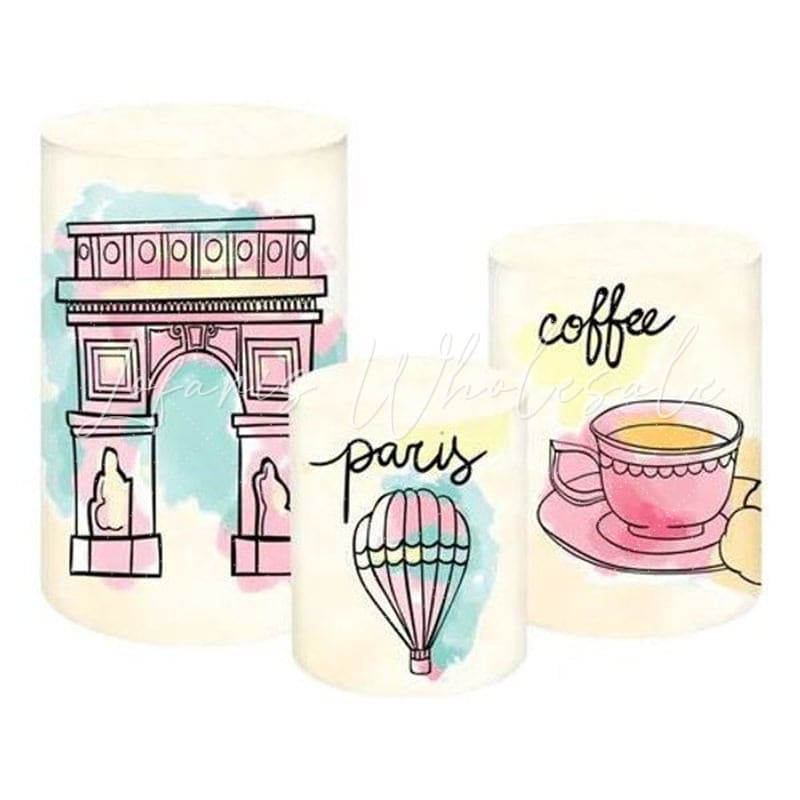 Paris Romance City Themed Cover Cylinders Kit