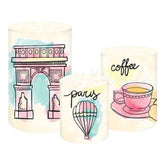 Paris Romance City Themed Cover Cylinders Kit