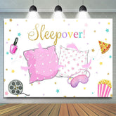 Lofaris Pillow Fight Sleepover Party Girls Birthday Backdrop