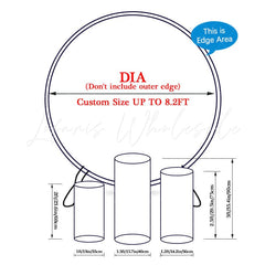 Pink Angel Themed Round Backdrop and Cylinder Cover Kit for Events