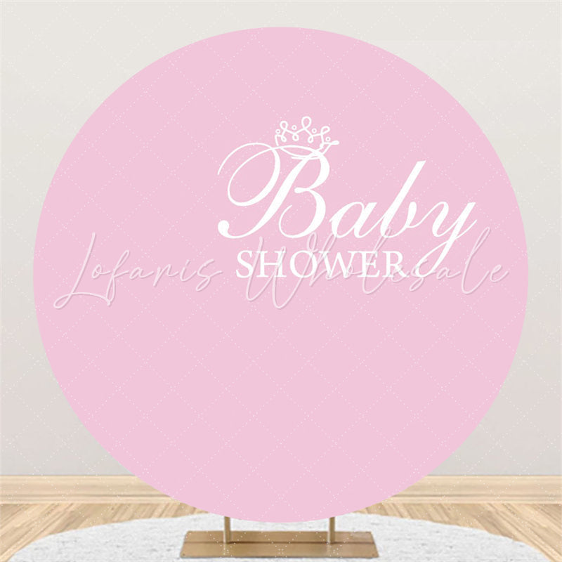 Lofaris Pure Pink Backdrop For Girls Baby Shower Party Banner