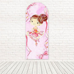 Pink Ballerina Elegant Arch Backdrop For Dance-Themed Parties