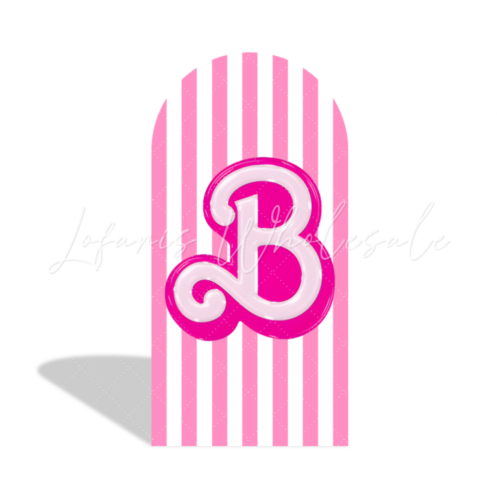 Pink Barbie Birthday Party Arch Backdrop Wall Cloth Cover