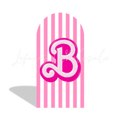 Pink Barbie Birthday Party Arch Backdrop Wall Cloth Cover